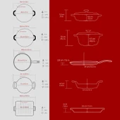LAVA Bordo Serisi Döküm Set – Her Yemekte Şef Dokunuşu thumbnail 5