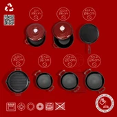 LAVA Bordo Döküm Set – Göz Alıcı Renk, Uzun Ömürlü Döküm Kalitesi thumbnail 4