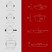 LAVA Bordo Döküm Set – Göz Alıcı Renk, Uzun Ömürlü Döküm Kalitesi thumbnail 5