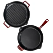 LAVA Döküm Bordo Serisi Kızartma & Izgara Seti – Profesyonel Lezzetler Evinde thumbnail 3