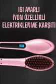 LitaeTrend Fön Tarağı Saç Düzleştirici Sıkı Dişli Isı Ayarlı Elektriklenme Karşıtı thumbnail 1