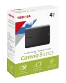 Toshiba 4TB Canvio Basic 2.5" Gen1 USB 3.2 Harici Harddisk (HDTB540EK3CA) thumbnail 1