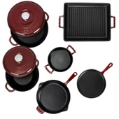 LAVA Bordo Serisi Döküm Set – Her Yemekte Şef Dokunuşu thumbnail 3