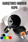 LitaeTrend Yazılı Kupa Kendi Kendini Karıştıran Mikser Kupa Termos Bardak thumbnail 1