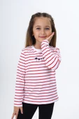 Toontoy Kız Çocuk Çizgili Tişört thumbnail 6