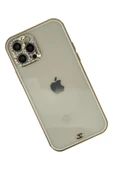 LitaeTrend iPhone 12 Pro Max Kılıf Liva Taşlı Silikon - Beyaz thumbnail 3