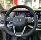 Togg Araca Özel Dikmeli Direksiyon Kılıfı NOKTA DÜZ SİYAH DİKİŞLİ thumbnail 2