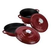 LAVA Bordo Döküm Tencere Seti – Şık Tasarım, Uzun Ömürlü Döküm Kalitesi thumbnail 2