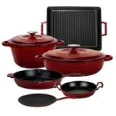 LAVA Bordo Serisi Döküm Set – Her Yemekte Şef Dokunuşu thumbnail 1