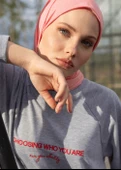 Tesettür Eşofman Üstü- Who You Are thumbnail 1
