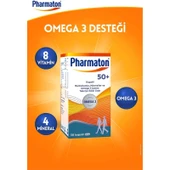 Pharmaton 50 Plus 30 Kapsül - Omega 3, Multivitamin ve Mineraller thumbnail 2