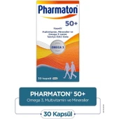 Pharmaton 50 Plus 30 Kapsül - Omega 3, Multivitamin ve Mineraller thumbnail 1