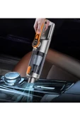 Işıklı Araç Süpürgesi Kablosuz 22.000 Pascal Çekim Gücü Vakum ve Üfleme 2in1 10Başlık Metal Filtreli thumbnail 3