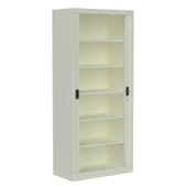 Sürgülü Kapaklı Metal Ayakkabılık – Geniş Raflı Kiler & Arşiv Dolabı thumbnail 5