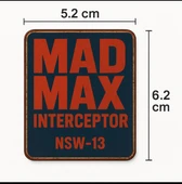 ZT3 pro uyumlu mad max Interceptor NSW- 13 figürlü  elektrikli scooter aksesuar dekor plaka thumbnail 1