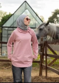 Tesettür Eşofman Üstü -Pembe thumbnail 3