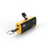 Polosmart PSM131 5000 mAh Powerbank 20W PD Hızlı Şarj Lightning Soketli Göstergeli Sarı thumbnail 1