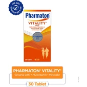 Pharmaton Vitality 30 Tablet - Ginseng G115, Multivitamin ve Mineraller thumbnail 1