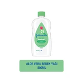 Johnson's Aloe Vera Bebek Yağı 500 ml Hipoalerjenik Dermatolojik Olarak Test Edilmiş thumbnail 3