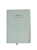 2026 Ajanda Pastel Renkli Dokulu Günlük Ajanda A5 (15x21 cm) - Gri thumbnail 3
