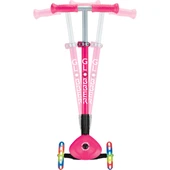 Primo Katlanabilir Lıghts - Çocuklar Için 3 Tekerlekli Işıklı Scooter-Pembe thumbnail 3