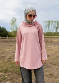 Tesettür Eşofman Üstü -Pembe thumbnail 4