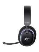 Havit Gamenote Fuxi-H7 Siyah RGB USB Kablolu/Kablosuz Kulak Üstü Oyuncu Kulaklığı thumbnail 2