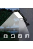 128 Led Solar Bahçe Sokak Lambası 1 Adet Hareket Sensörlü Kumandalı 3 Modlu Güneş Enerjili Büyük Boy thumbnail 2