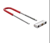 Kilit Direksiyon Motosiklet Bisiklet Kilidi Motorsiklet Halat Zincir Çelik Hırsız Güvenlik 36 cm thumbnail 5