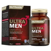 Nutraxin Ultra Men 60 Tablet - L-Arjinin ve Panax Ginseng Ekstreleri İçeren Takviye Edici Gıda, Türkiye Menşeli thumbnail 1