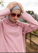 Tesettür Eşofman Üstü -Pembe thumbnail 2