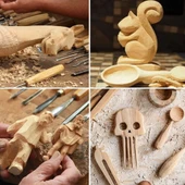 Fixonic Sakata WD1008 12 Parça Mini Ahşap Oyma Seti thumbnail 4