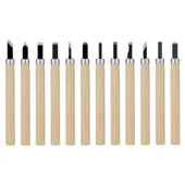 Fixonic Sakata WD1008 12 Parça Mini Ahşap Oyma Seti thumbnail 1