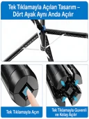 360 Ayarlanabilir Bluetooth Kumandalı 180 cm Telefon Tripod Android iOS GoPro Uyumlu thumbnail 3