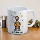 Dünyanın En İyi Öğretmenine Özel Öğretmenler Günü Hediyelik Baskılı Kupa thumbnail 1