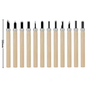 Fixonic Sakata WD1008 12 Parça Mini Ahşap Oyma Seti thumbnail 2