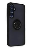 LitaeTrend Samsung Galaxy A55 5G Kılıf Montreal Yüzüklü Silikon Kapak - Siyah thumbnail 2