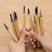 Fixonic Sakata WD1008 12 Parça Mini Ahşap Oyma Seti thumbnail 3