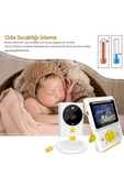 Akıllı Bebek Kamerası Monitörlü Karşılıklı Konuşma Özellikli Sıcaklık İzleme 2.4 inç Bebek Kamerası thumbnail 3