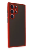 LitaeTrend Samsung Galaxy S24 Ultra Kılıf Montreal Silikon Kapak - Kırmızı thumbnail 2