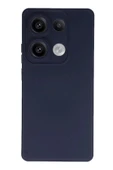LitaeTrend Xiaomi Redmi Note 13 Pro 4G Kılıf Nano içi Kadife Silikon - Lacivert thumbnail 1