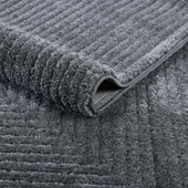 Pandora Yumuşak Peluş Shaggy Gri Çocuk Odası Oturma Odası Salon Mutfak Koridor Halısı Yolluk 1104O thumbnail 4