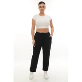 Rahat Kalıp Büyük Beden Kadın Cotton Eşofman Altı thumbnail 1