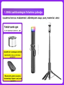 163cm RGB Işıklı Magsafe Selfie Tripod Uzaktan Kumandalı, Tek Dokunuşla Açılan Katlanabilir thumbnail 4