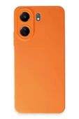 LitaeTrend Xiaomi Redmi 13C Kılıf Nano içi Kadife Silikon - Turuncu thumbnail 1