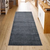 Pandora Yumuşak Peluş Shaggy Gri Çocuk Odası Oturma Odası Salon Mutfak Koridor Halısı Yolluk 1102O thumbnail 1