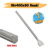Sds Max Şaftlı Keski 18 mm x 400 mm x 50 mm Hilti Ucu Beton Taş Kaya Kırıcı Kırma Adaptörü thumbnail 2