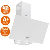 Ferre FlowArt Lideron Sessiz Davlumbazlı Beyaz  Ankastre  Set Yeni Seri ( D087-SA + QBL62CB +SS206) thumbnail 2