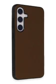 LitaeTrend Samsung Galaxy S24 Kılıf Taft Kapak - Kahverengi thumbnail 1