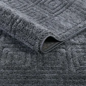 Pandora Yumuşak Peluş Shaggy Gri Çocuk Odası Oturma Odası Salon Mutfak Koridor Halısı Yolluk 1102O thumbnail 4